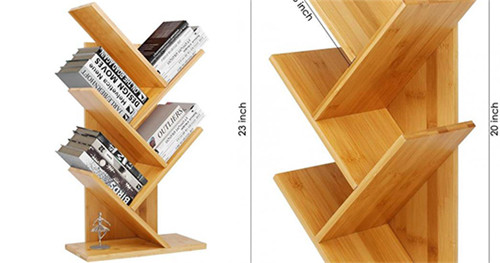 modern three-tier bookshelf